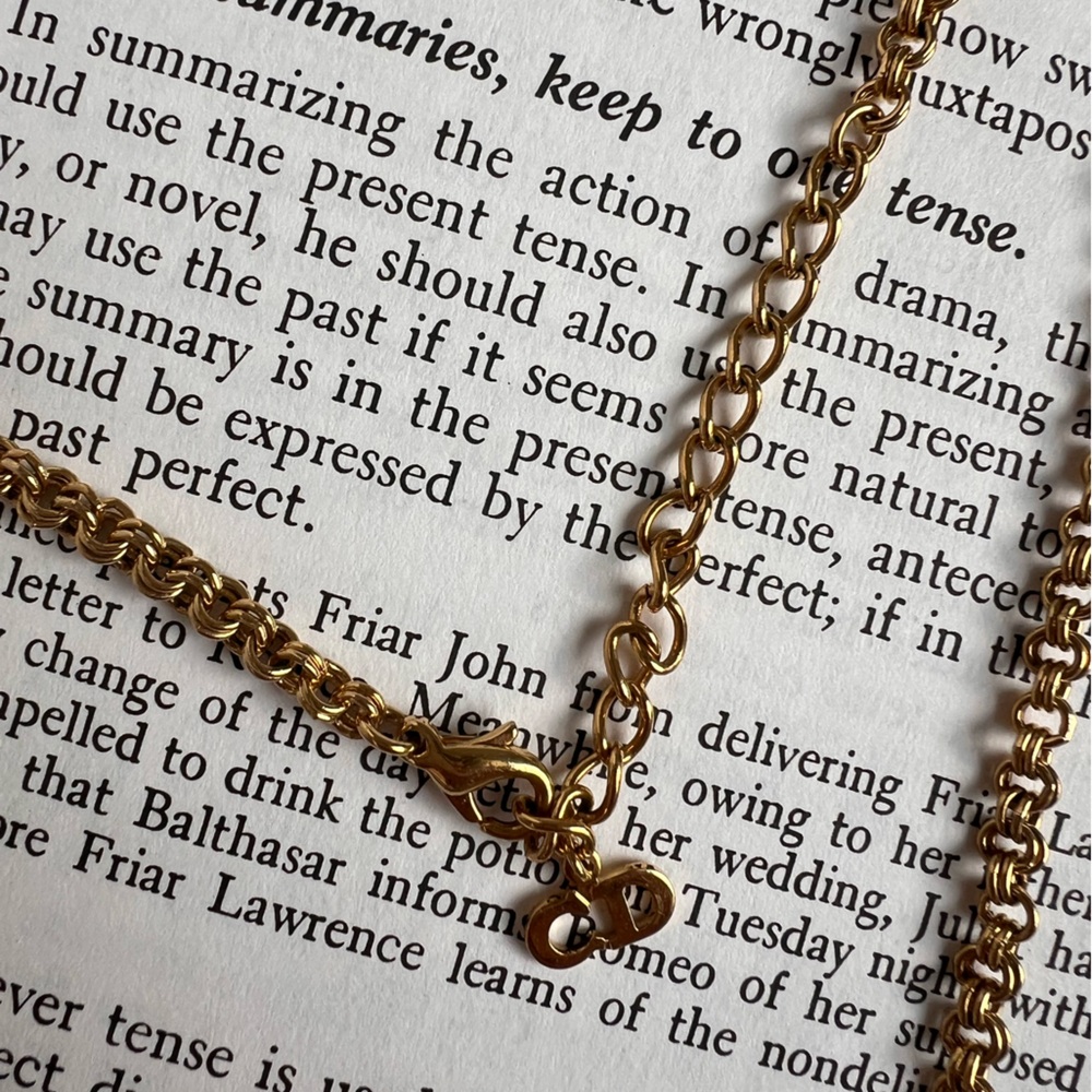 Dior 18K gold plated necklace - Picture 5 of 9